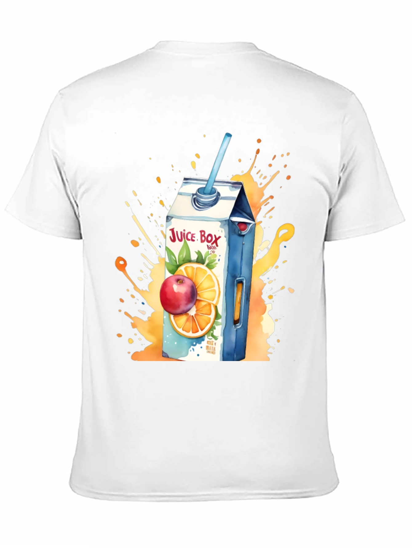 Black Juice Box T-Shirt: Fruit Splash Design view 11