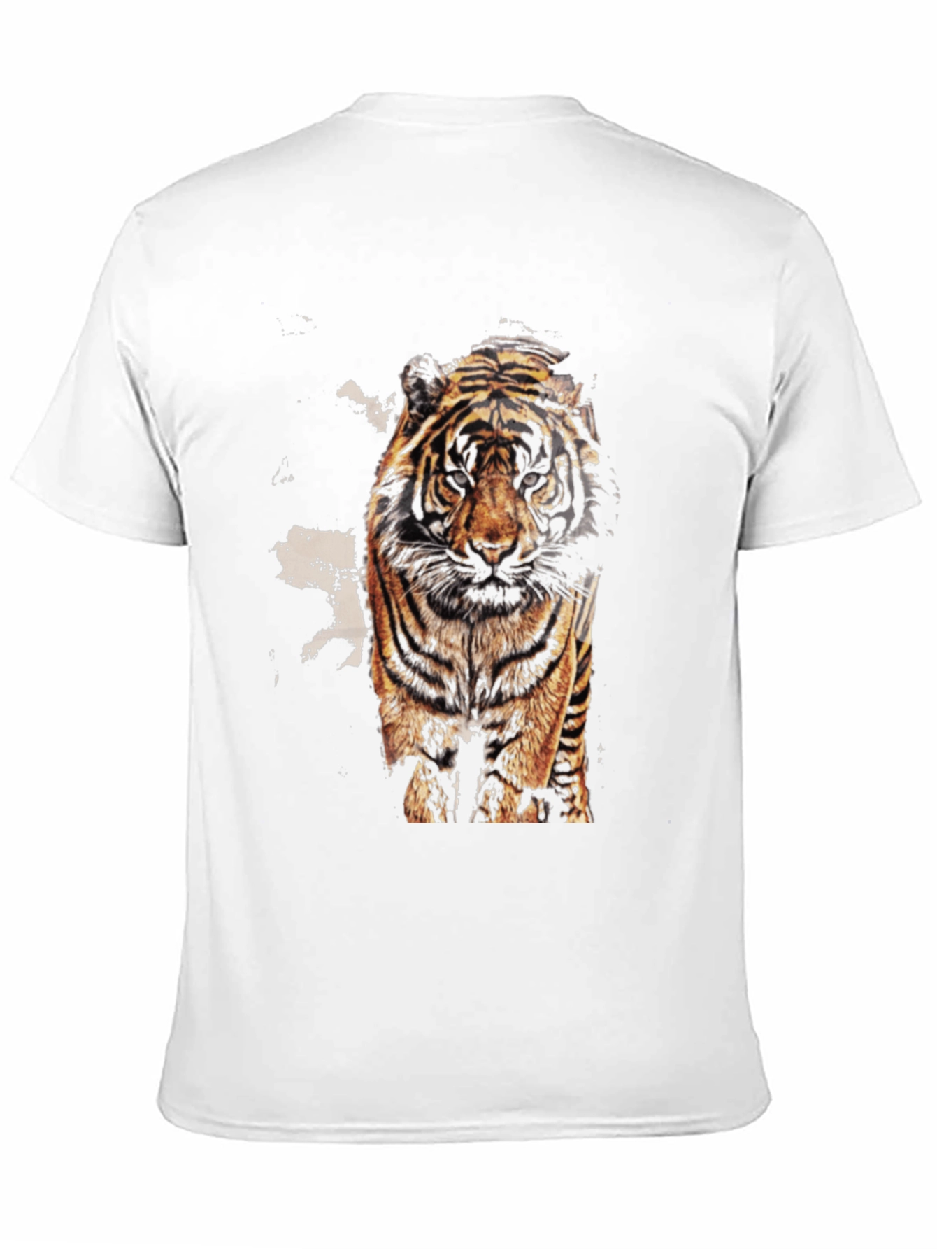 Black Tiger Graphic Print Black T-Shirt view 11