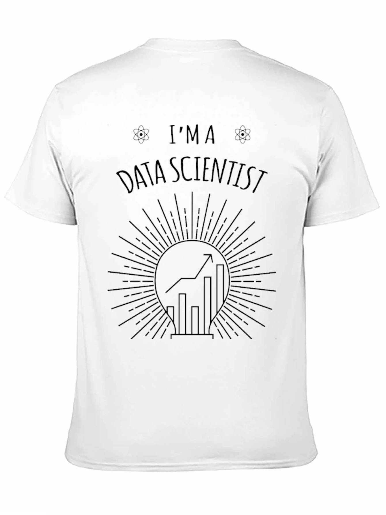 Black Data Scientist Graphic Tee - Black Crew Neck view 11