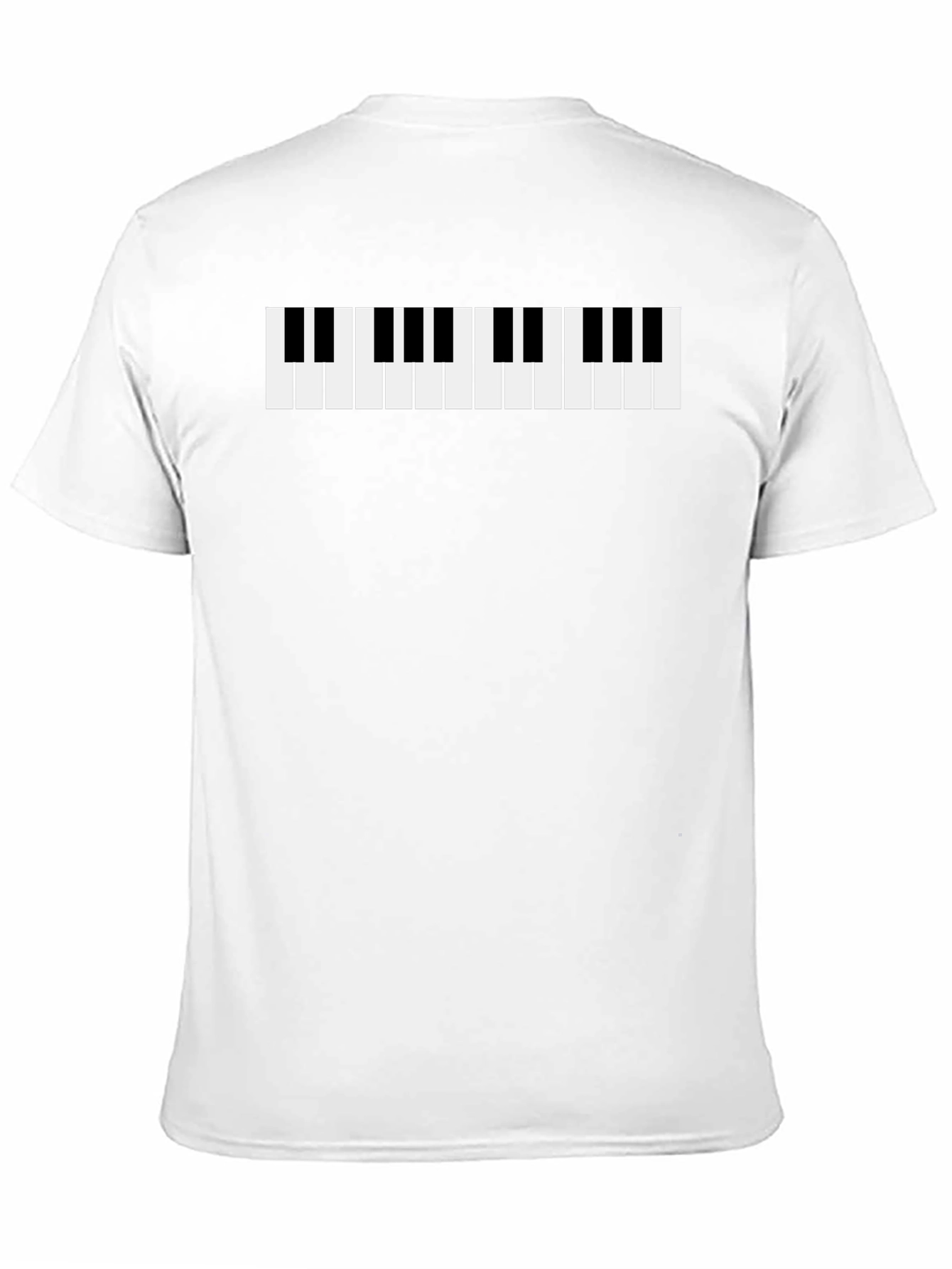 Black Piano Keys Graphic Tee - Black T-Shirt view 11