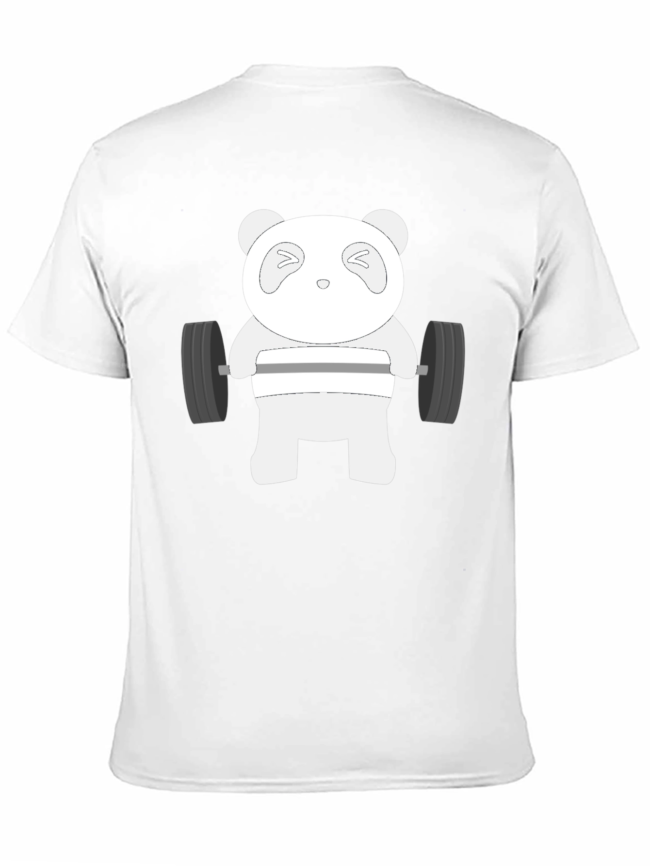 Black Weightlifting Panda T-Shirt - Black view 11