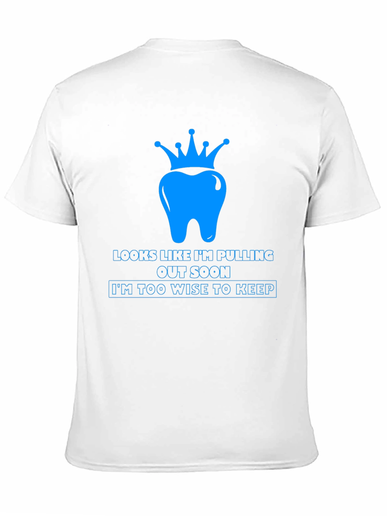 Black Wisdom Tooth Crown T-Shirt - Funny Dental Tee view 11