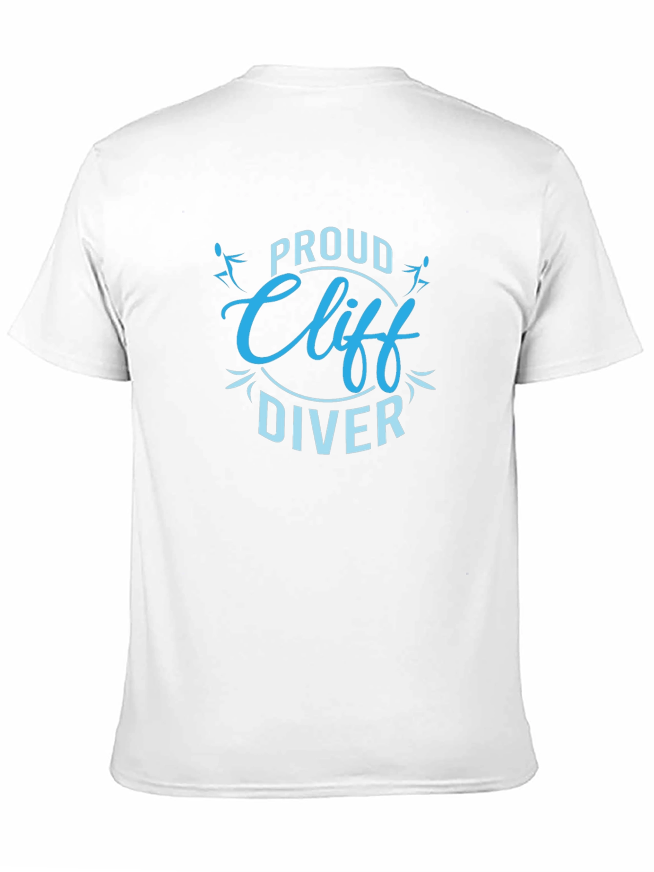 Black Proud Cliff Diver T-Shirt Black Cotton Tee view 11
