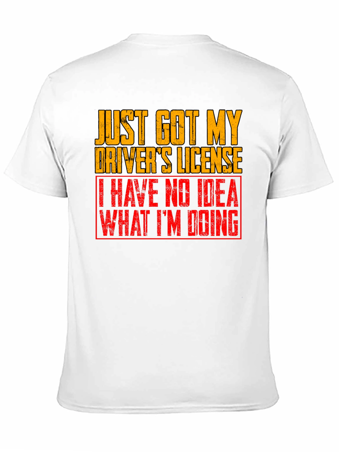 Black Funny Driver's License Graphic T-Shirt view 11