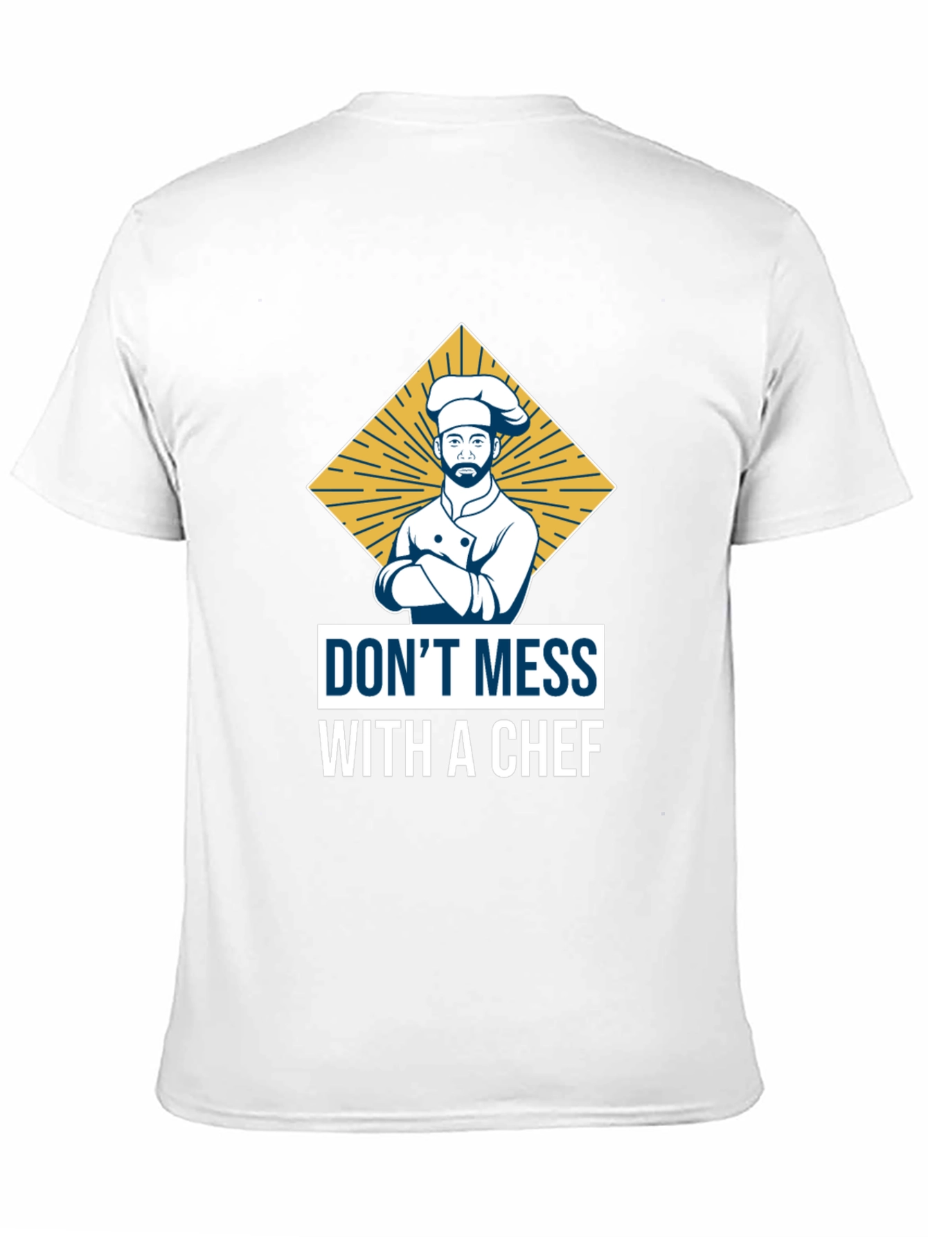 Black Don't Mess with a Chef T-Shirt view 11