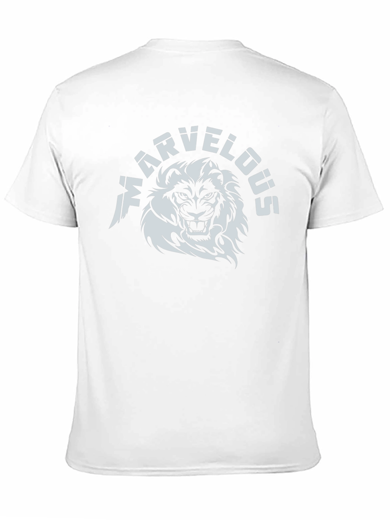 Black Marvelous Lion Graphic T-Shirt - Black view 11