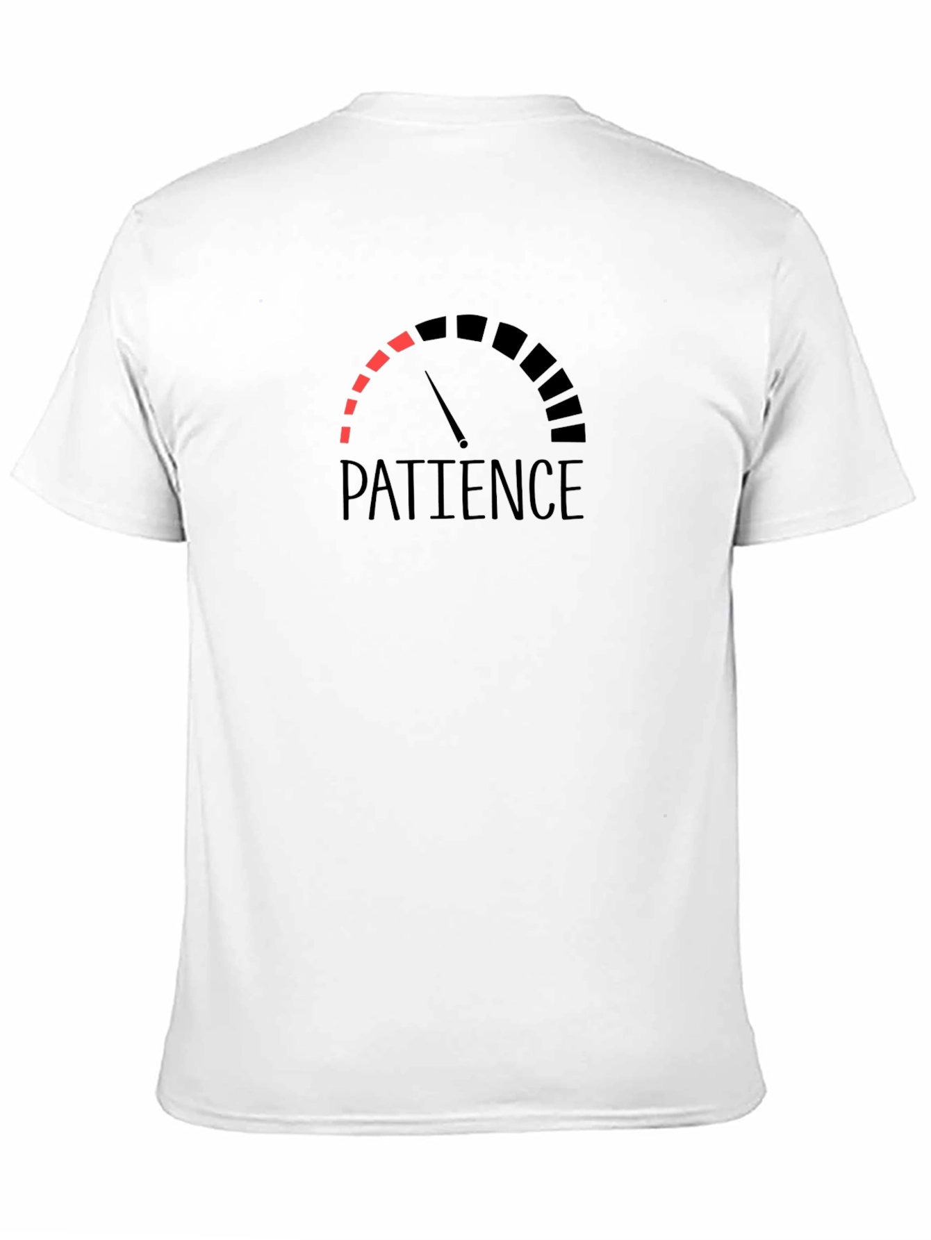 Black Patience Level T-Shirt - Graphic Tee for Men view 11