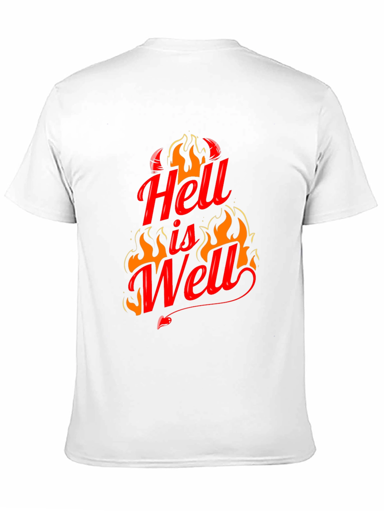 Black Hell is Well Graphic T-Shirt - Black view 11