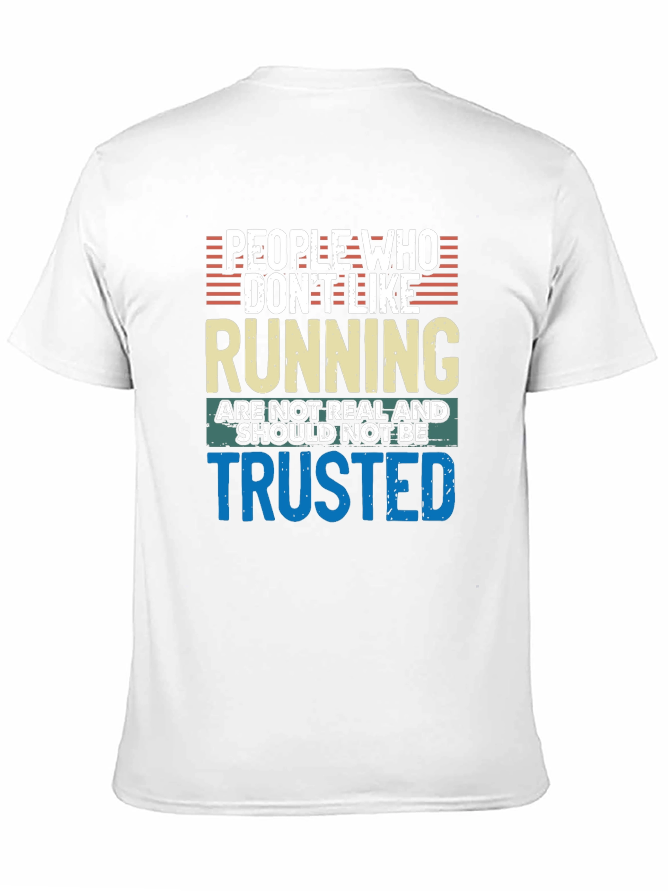 Black Funny Running T-Shirt - People Who Don't Like Running view 11