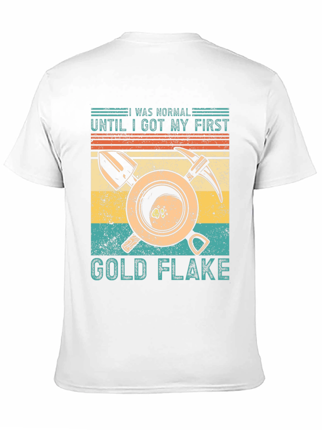 Black Gold Flake Prospecting T-Shirt view 11