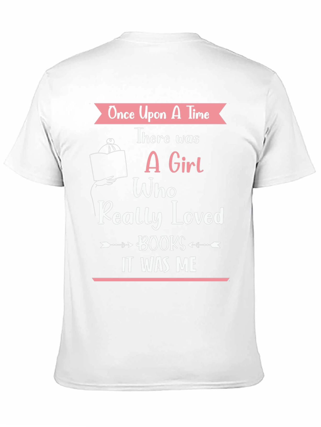 Black Book Lover T-Shirt: Once Upon A Time, A Girl Who Loved Books view 11