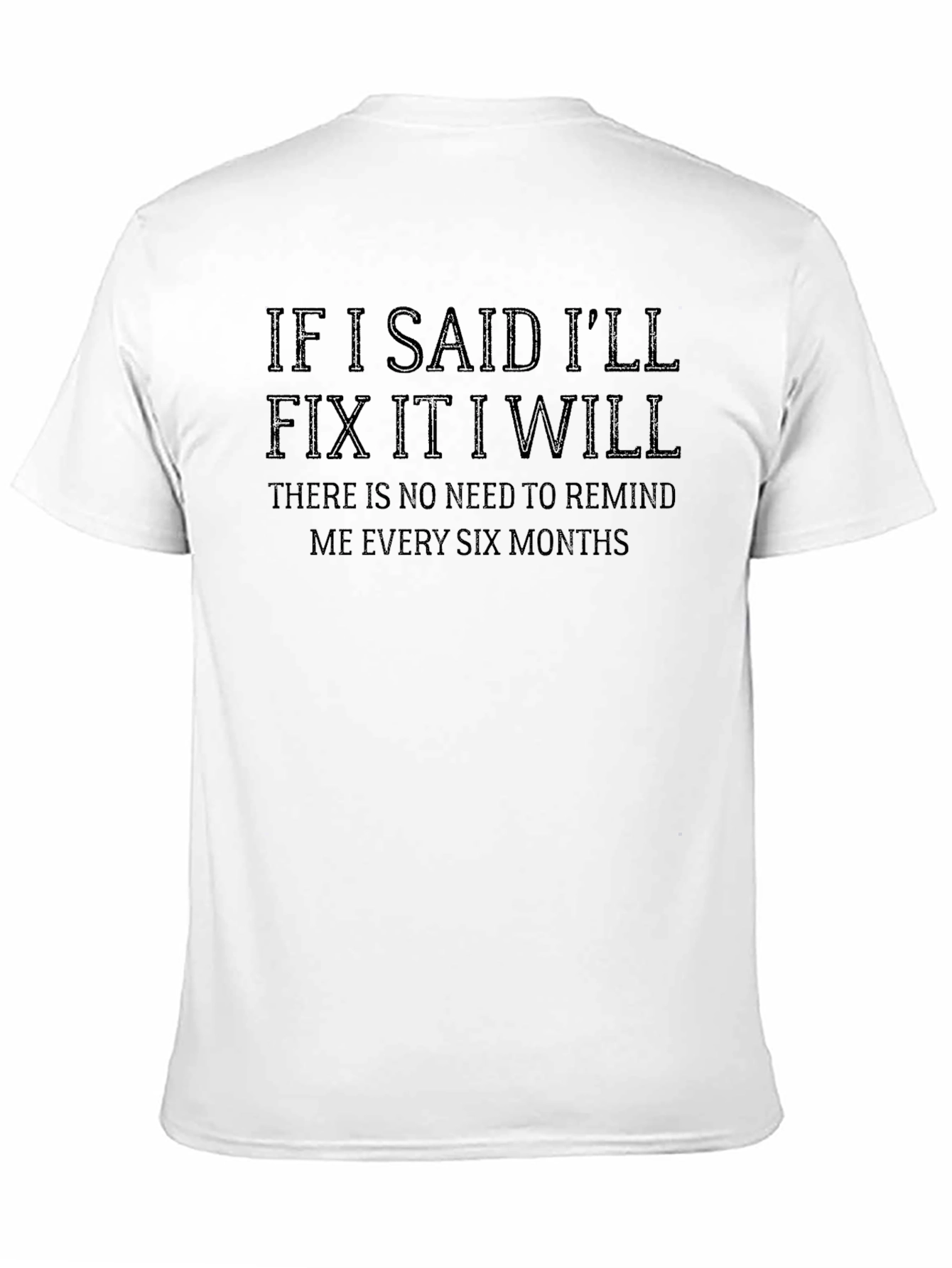Black Funny "I'll Fix It" Black T-Shirt view 11