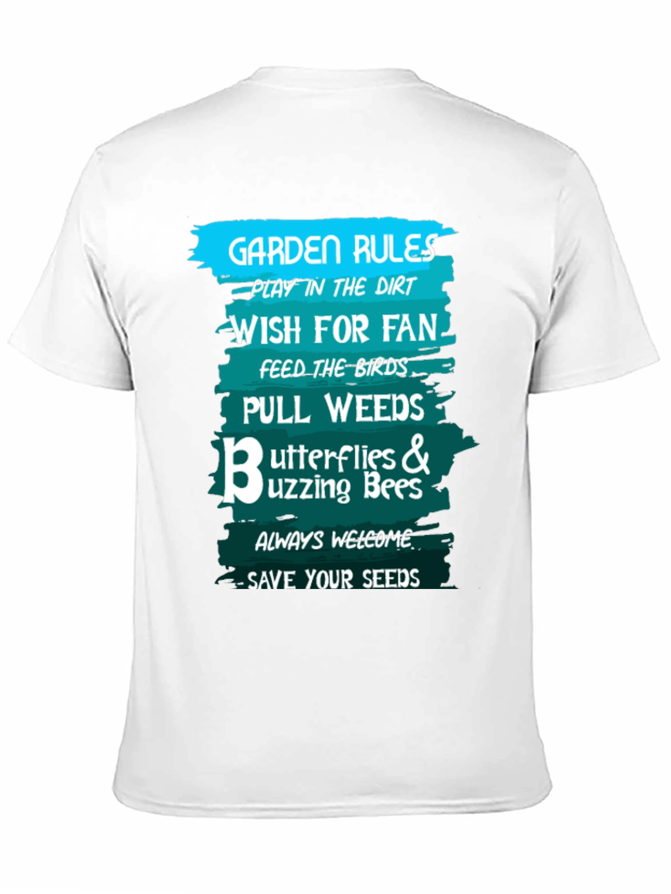 Black Garden Rules Graphic Tee view 11