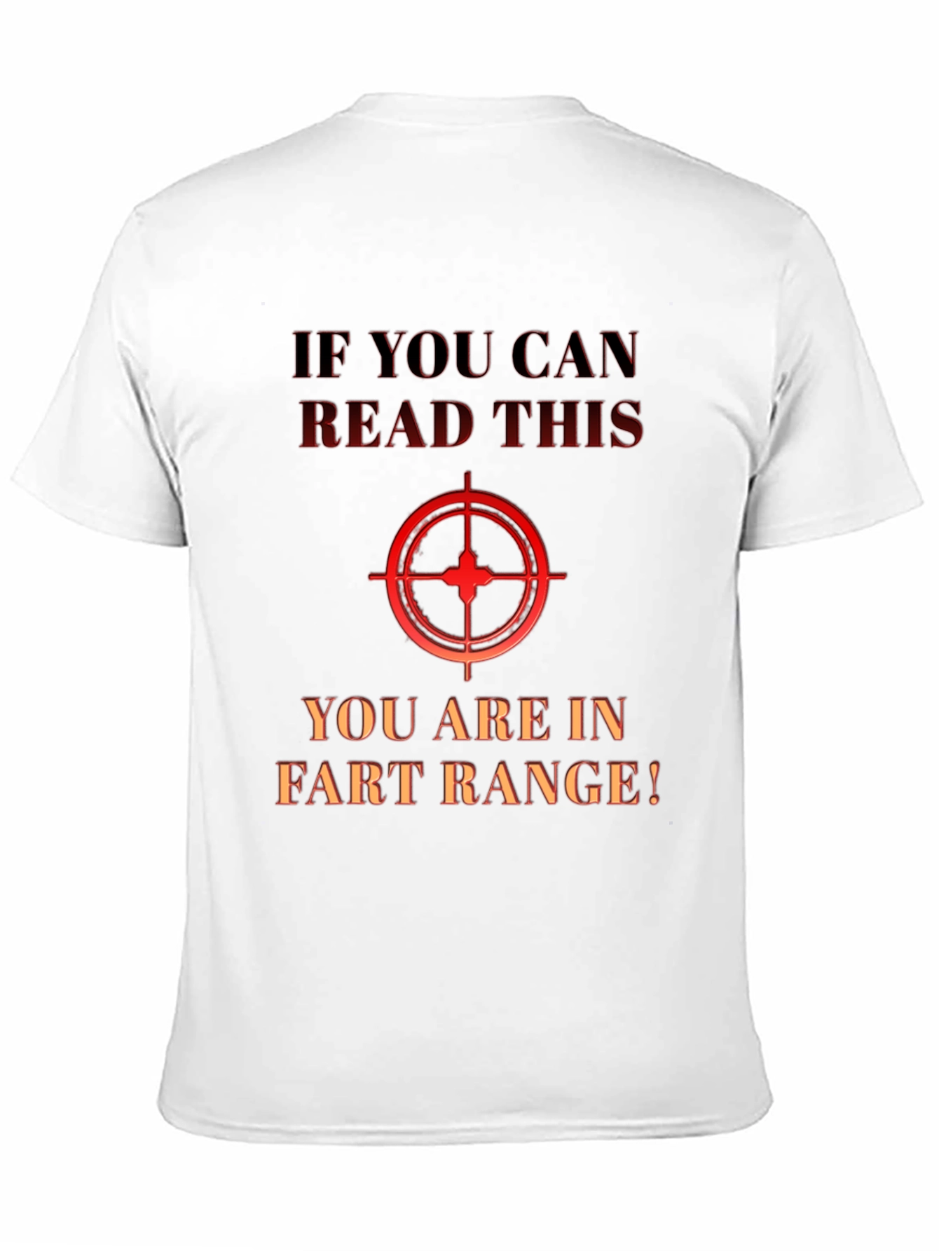 Black Humorous "Fart Range" Graphic T-Shirt view 11
