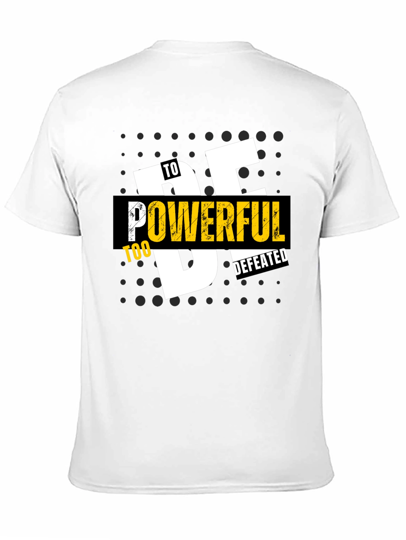Black Be Powerful T-Shirt - Black Graphic Tee for Men view 11