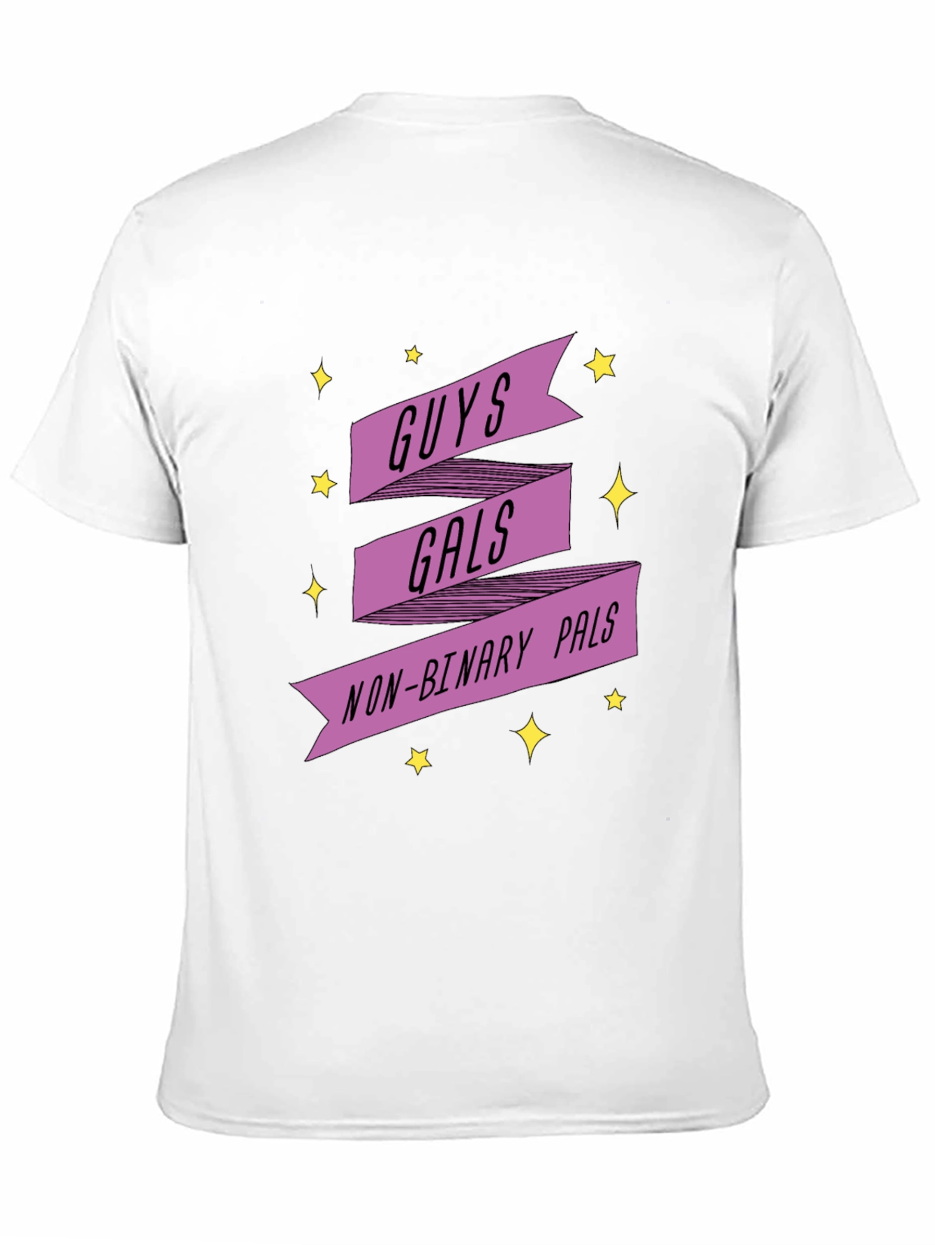 Black Guys Gals Non-Binary Pals Graphic Tee view 11