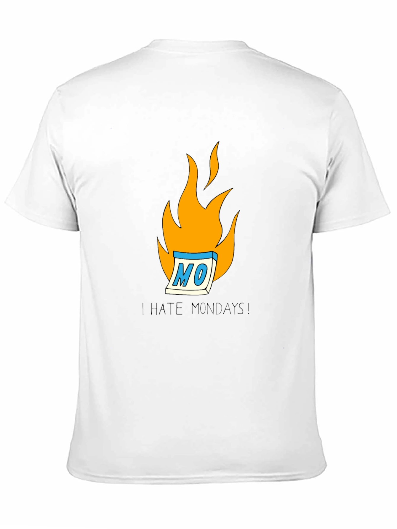 Black I Hate Mondays Graphic Tee - Men's Black T-Shirt view 11