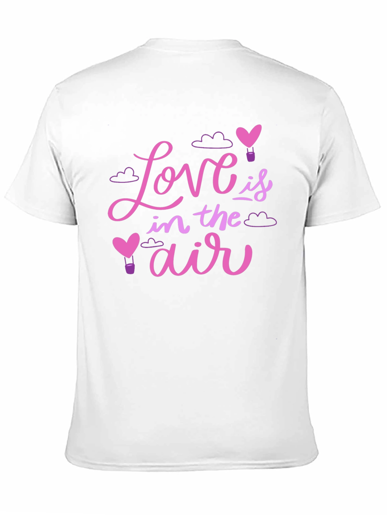 Black Love is in the Air Graphic T-Shirt - Valentine's Day Gift view 11