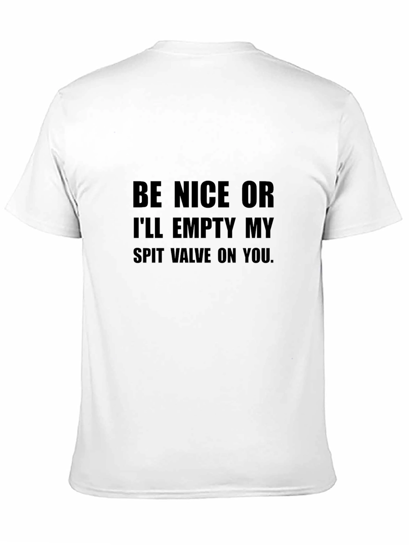 Black Be Nice Graphic T-Shirt - Funny Sarcastic Tee view 11