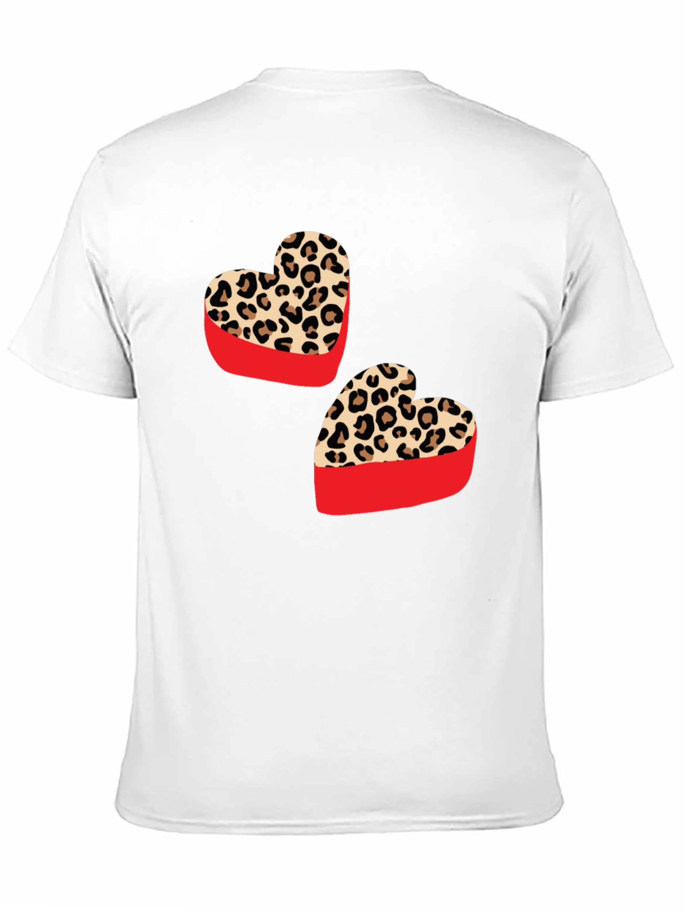 Black Leopard Heart Graphic Tee - Stylish Valentine's Day Shirt view 11
