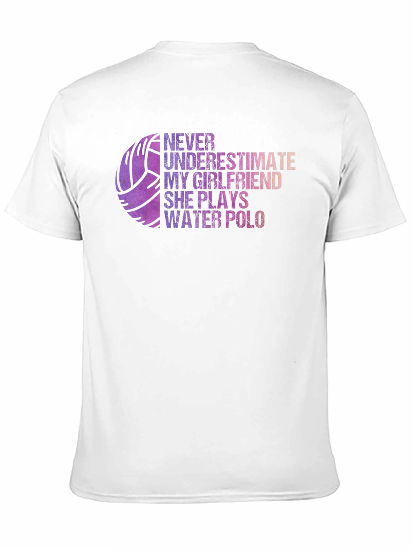 Black Water Polo Girlfriend T-Shirt: Never Underestimate Her! view 11