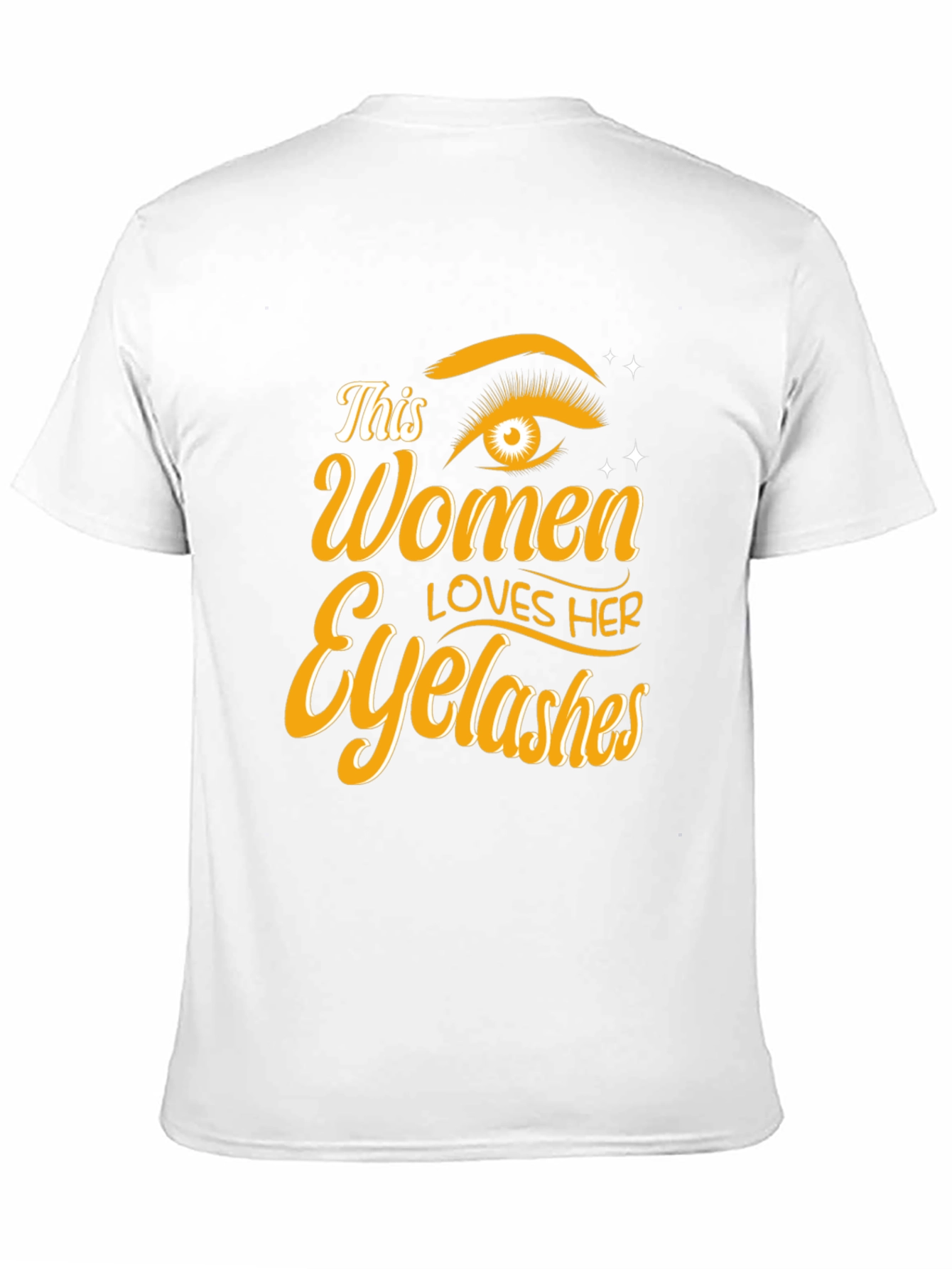 Black Women Loves Her Eyelashes Black T-Shirt view 11