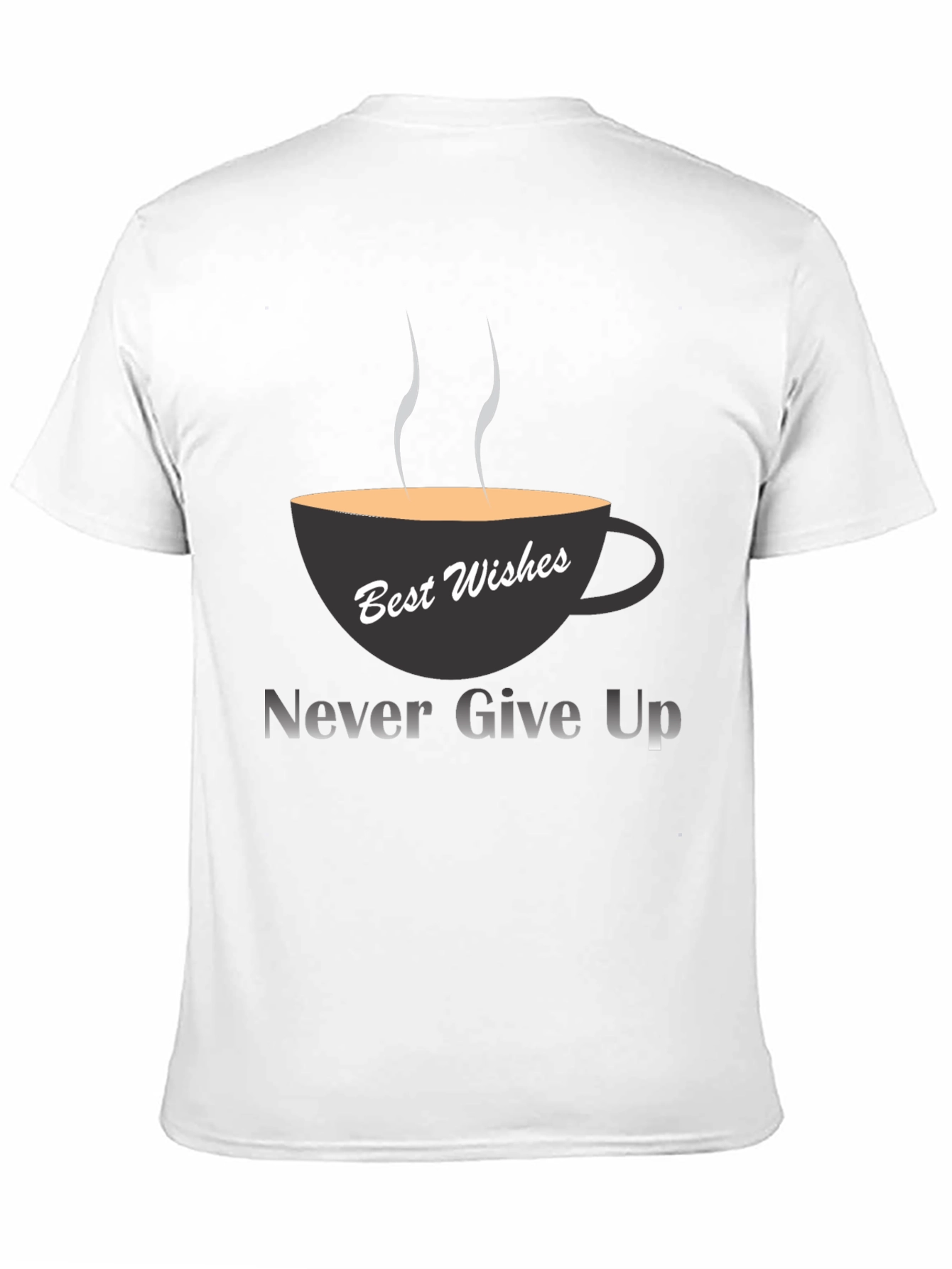 Black Best Wishes Tee: Never Give Up view 11