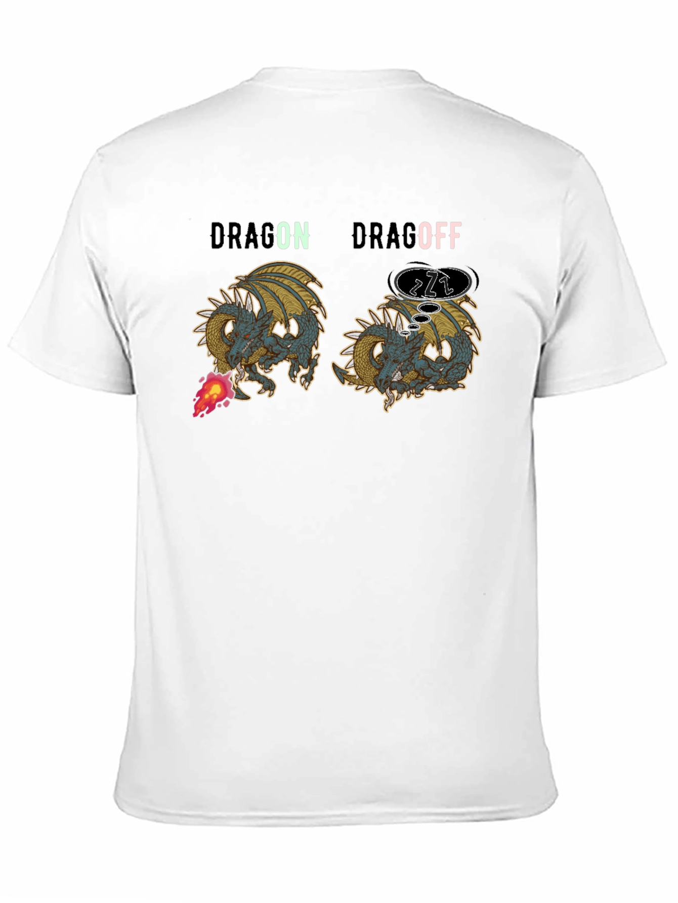 Black Dragon Drag Off Graphic T-Shirt view 11