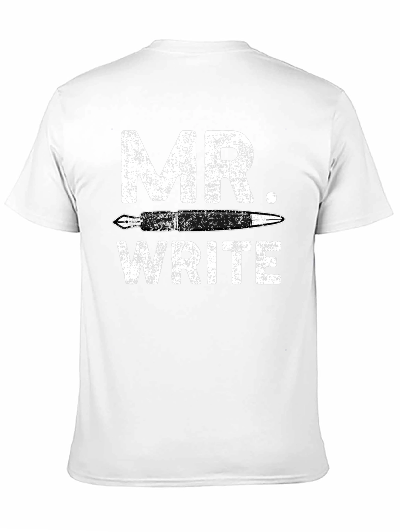 Black Mr. Write Black Graphic Tee - Author Gift Idea view 11