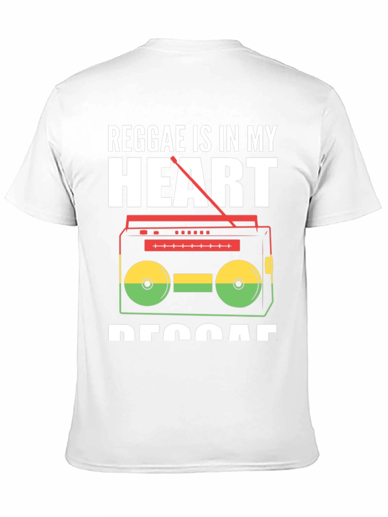 Black Reggae Is In My Heart Music T-Shirt view 11