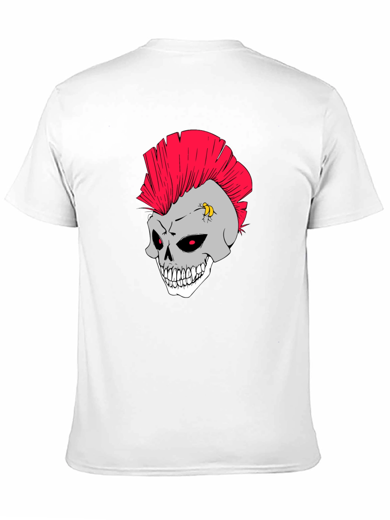 Black Skull Punk Rocker T-Shirt view 11