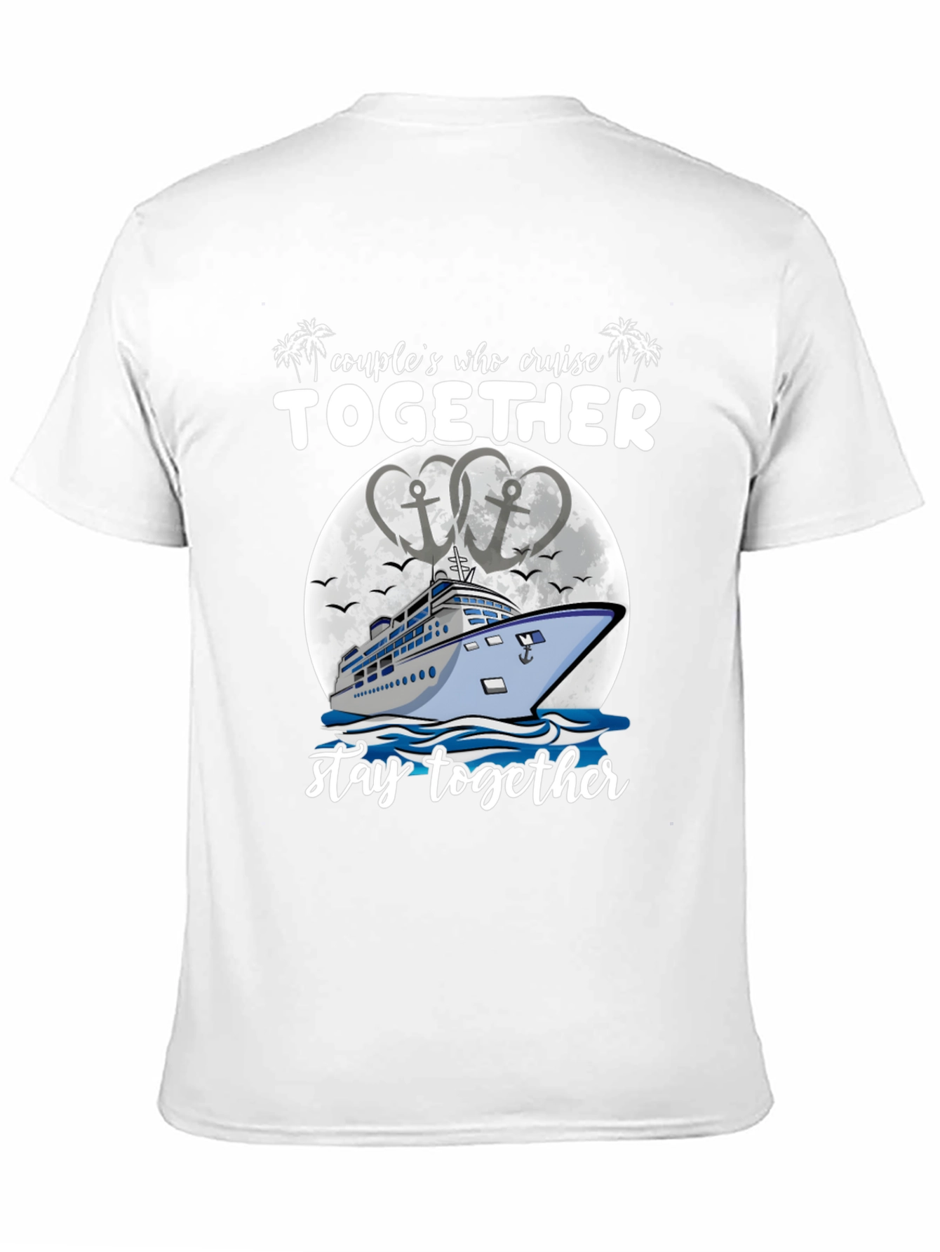 Black Couples Cruise Together T-Shirt view 11