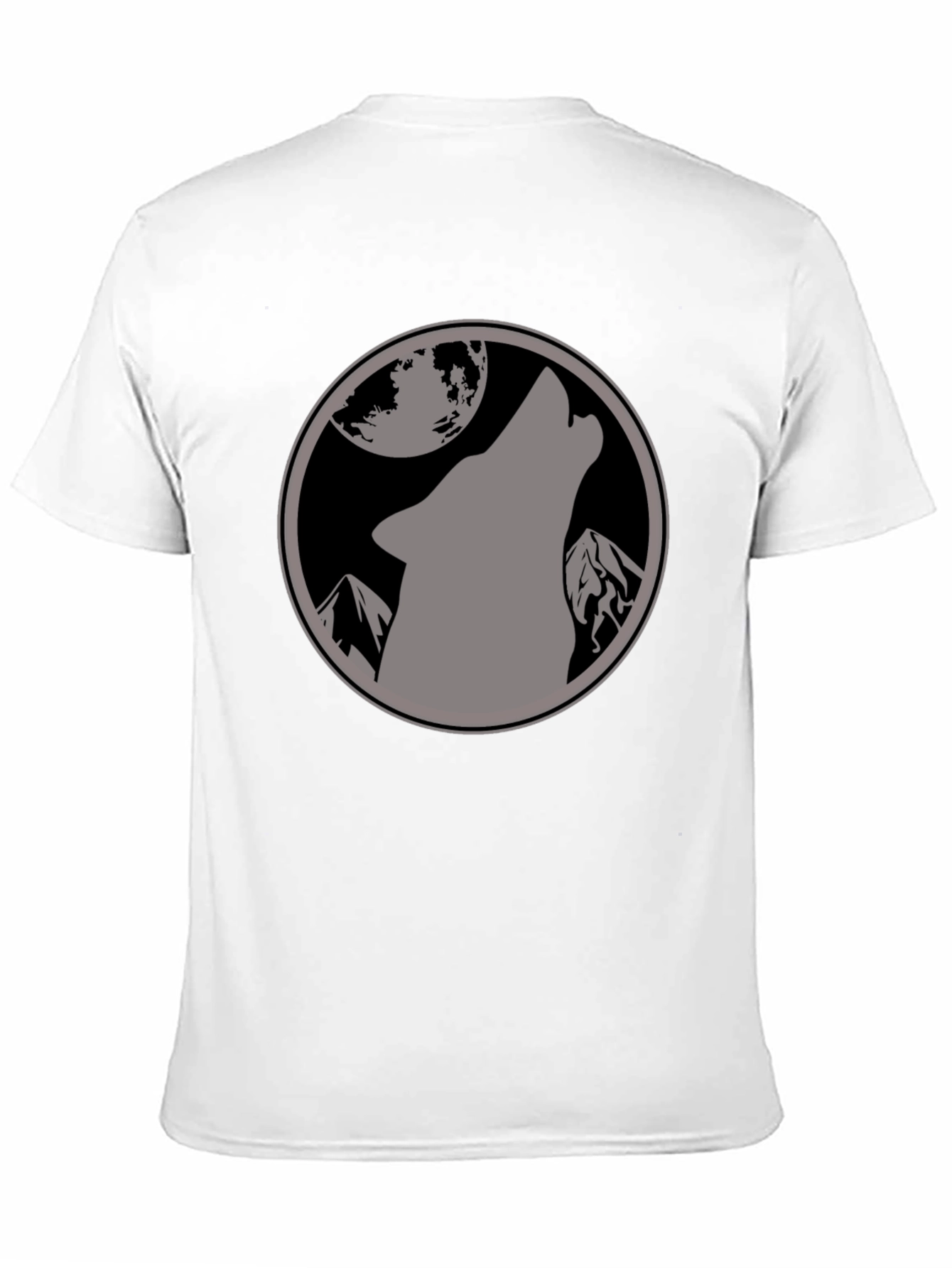 Black Wolf Moon Graphic T-Shirt - Black view 11