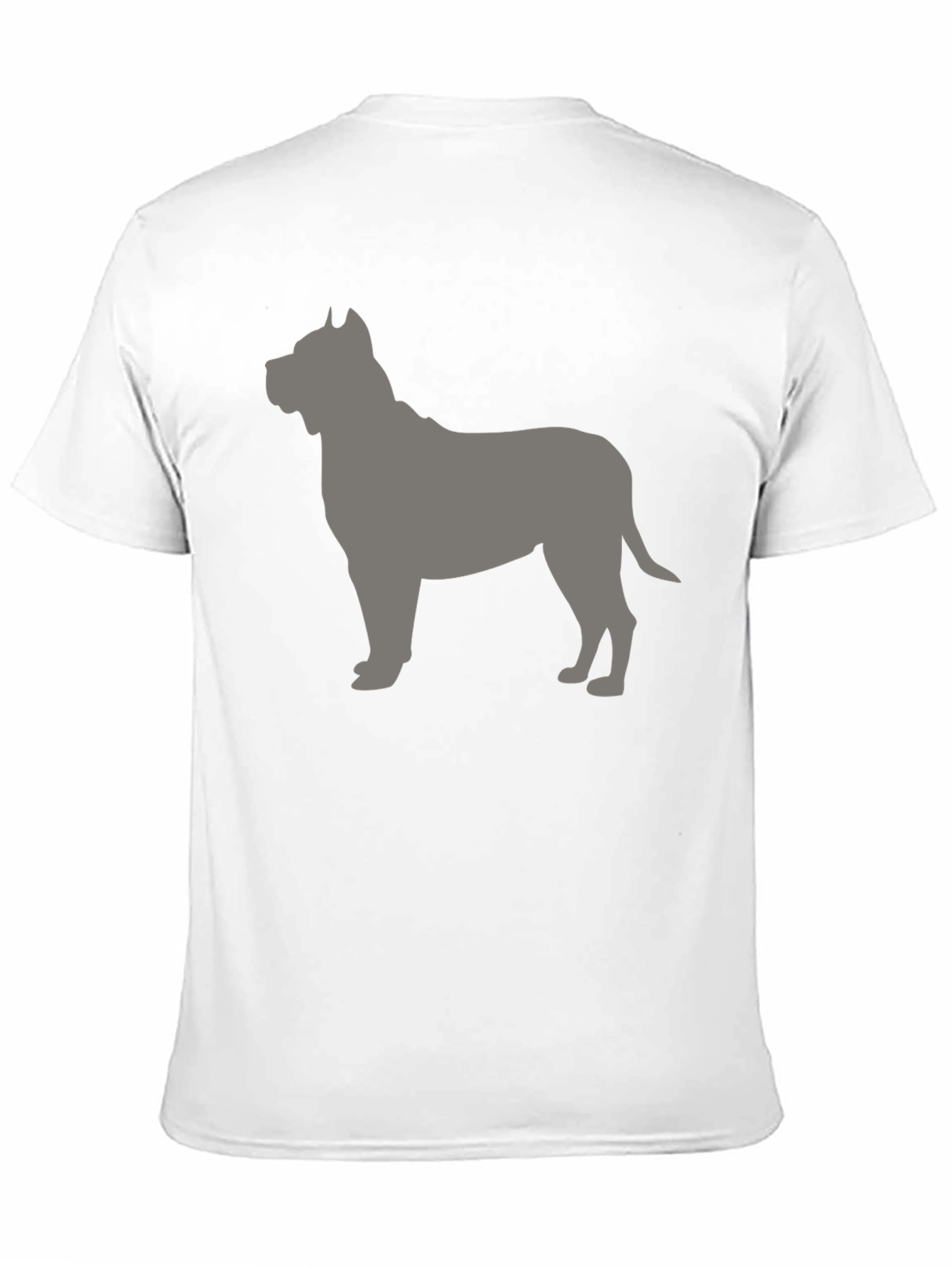 Black Pitbull Silhouette T-Shirt - Black view 11
