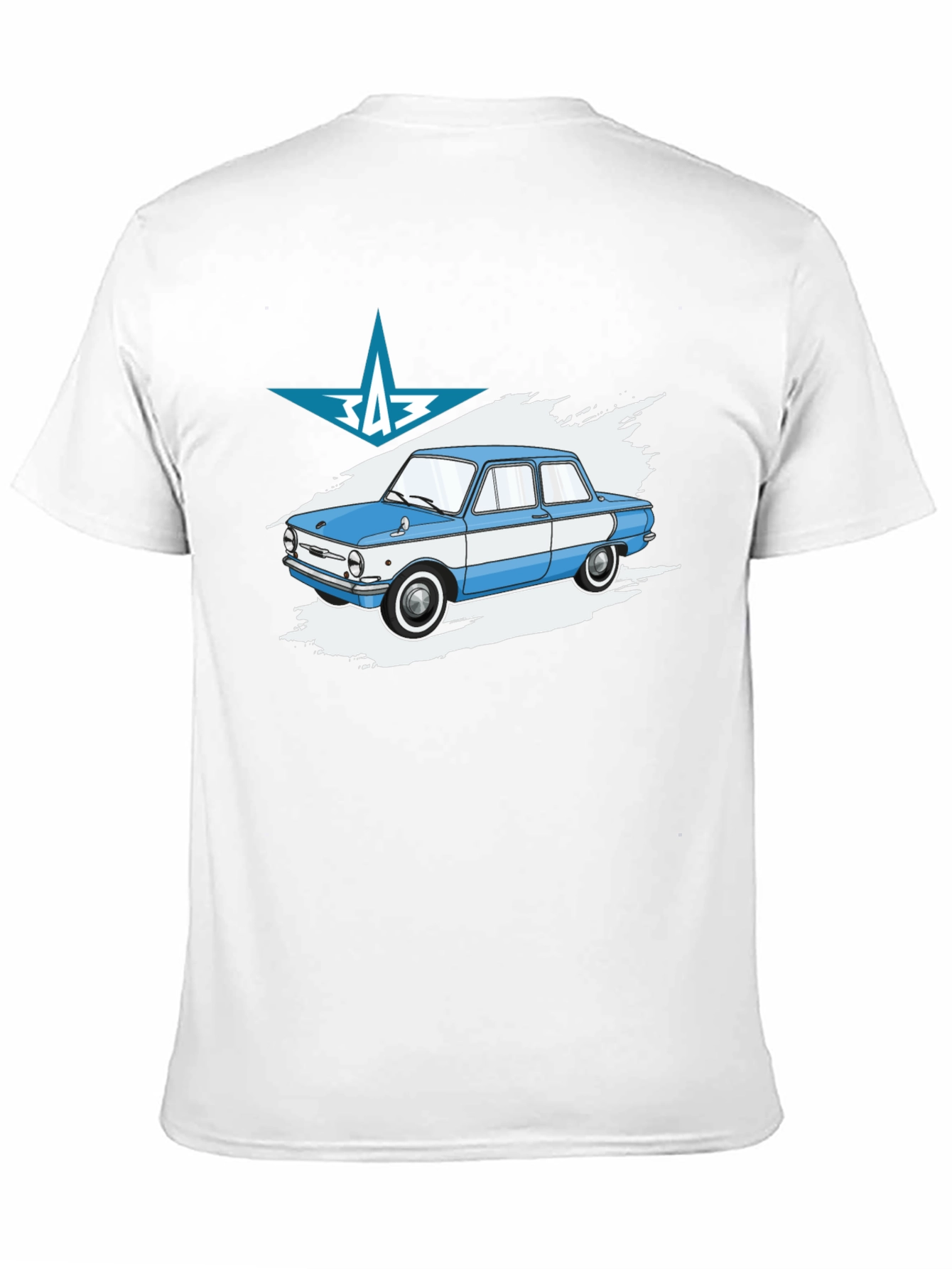 Retro Car T-Shirt - ZAZ Zaporozhets Graphic Tee - 11