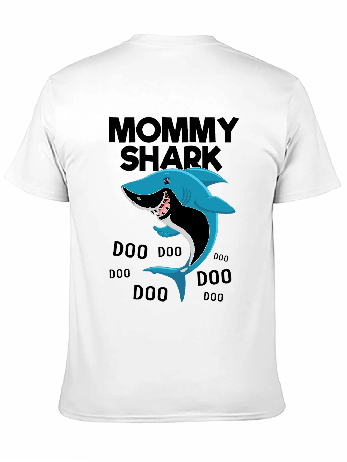 Black Mommy Shark T-Shirt view 11