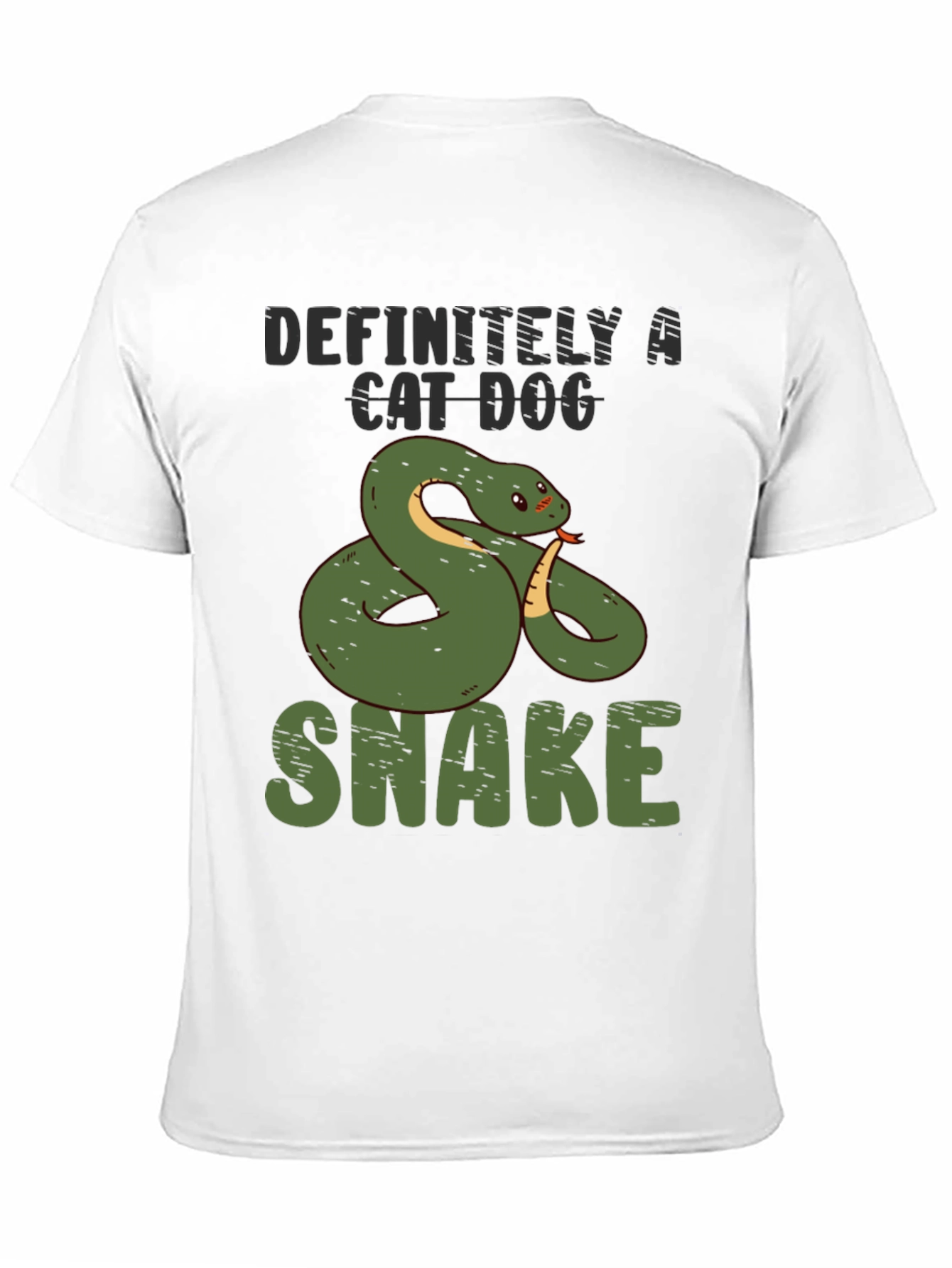 Black Definitely a Cat Dog Snake T-Shirt view 11