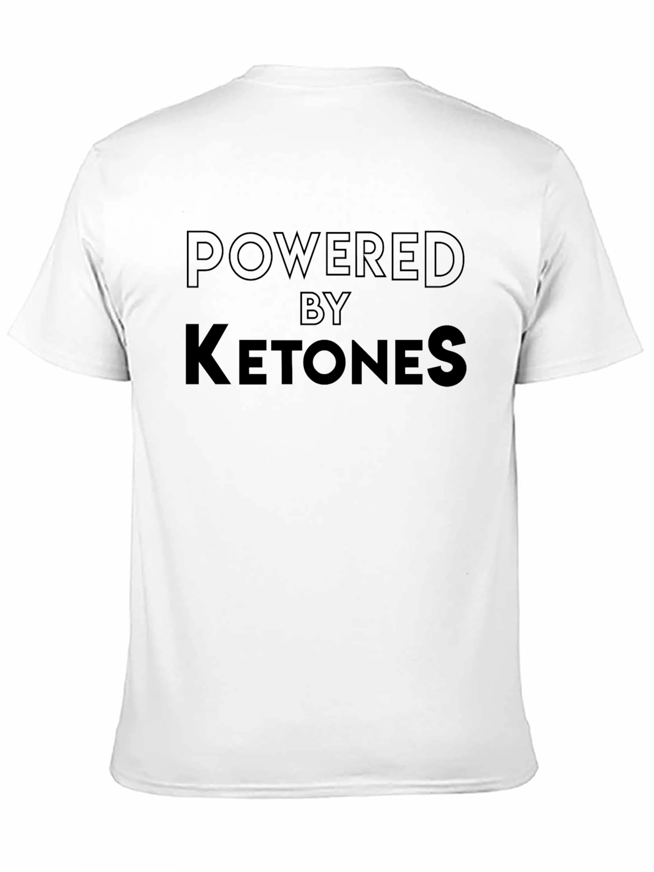 Black Powered By Ketones Black Graphic T-Shirt view 11