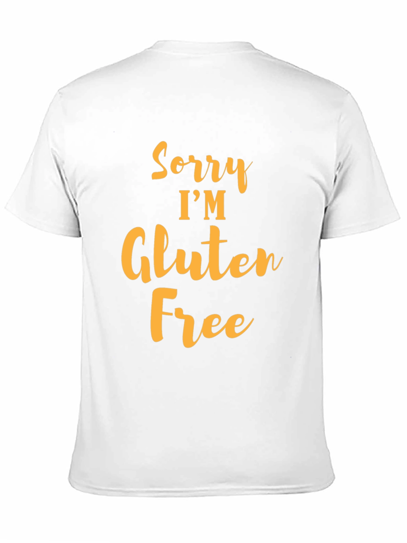 Black Sorry I'm Gluten Free Black T-Shirt view 11