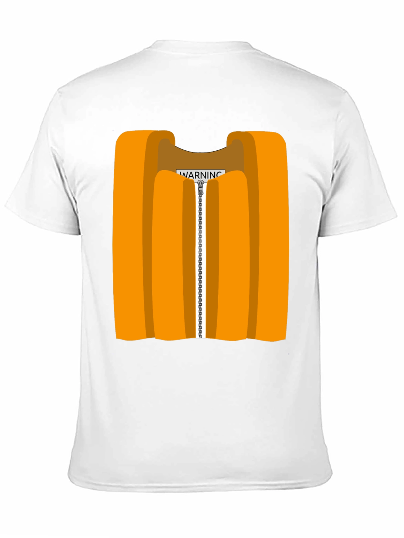 Black Orange Vest Graphic Novelty T-Shirt view 11