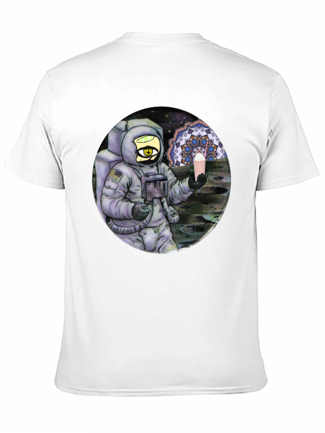 Black Astronaut Shake T-Shirt - Cosmic Comfort view 11