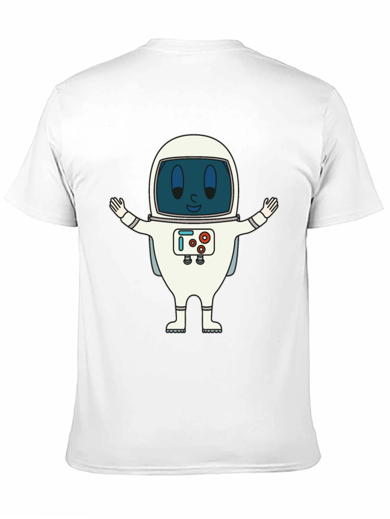 Black Astronaut Graphic Print T-Shirt - Fun Spaceman Design view 11