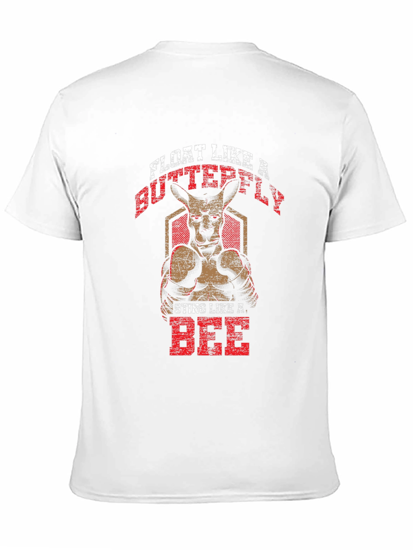 Black Kangaroo Boxer T-Shirt: Float Like a Butterfly view 11