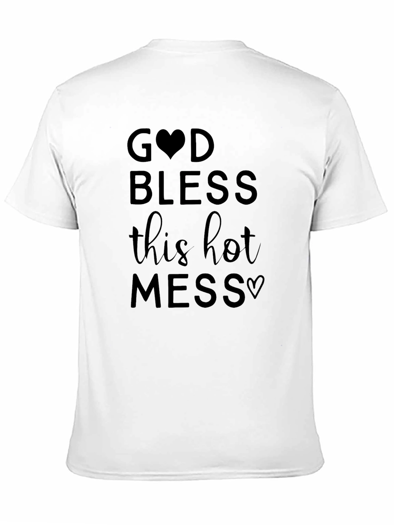 Black God Bless This Hot Mess Graphic Tee view 11