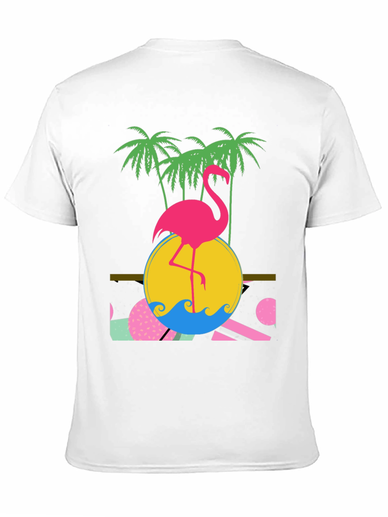 Black Retro Flamingo Graphic T-Shirt - Tropical Summer Vibes view 11