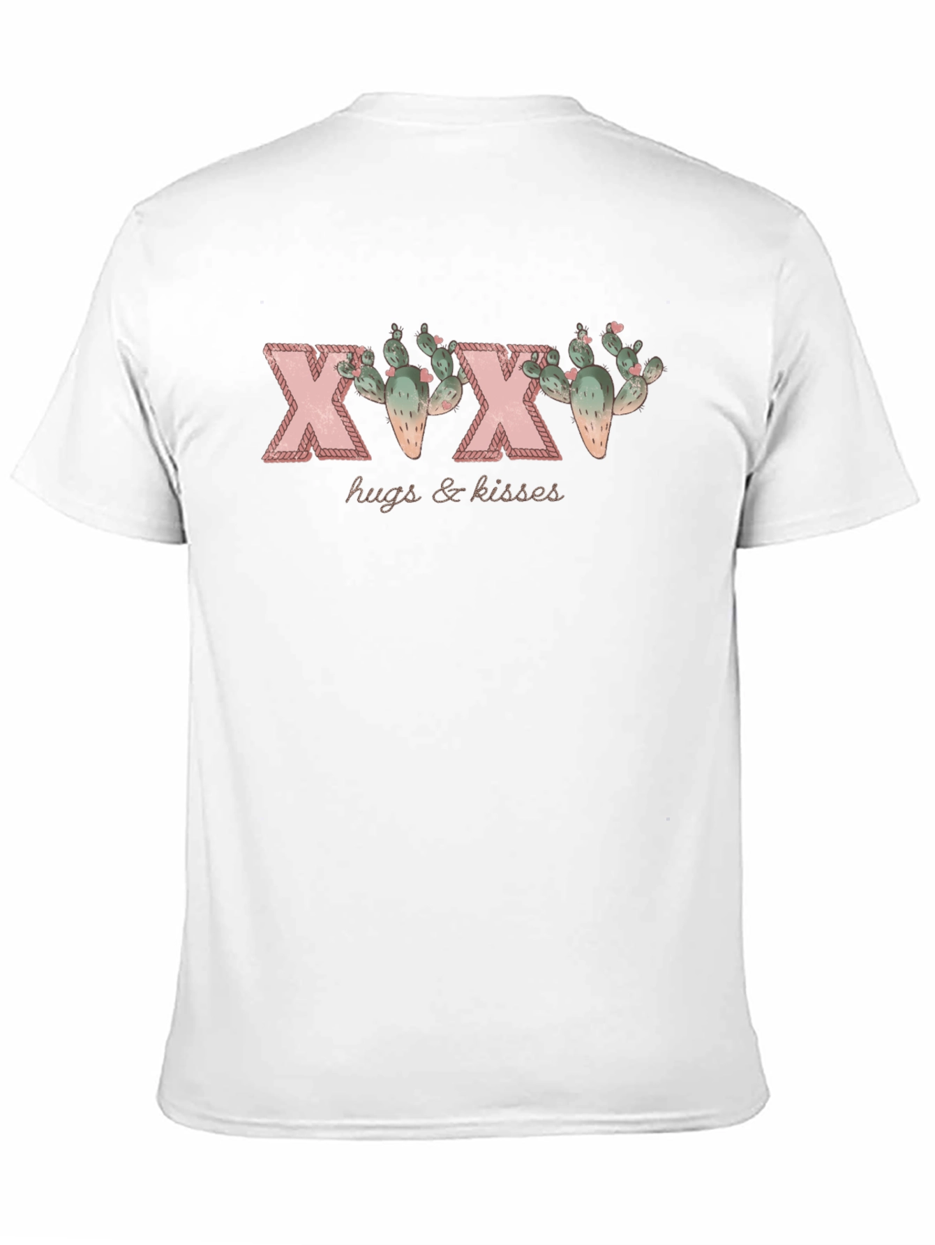 Black Hugs & Kisses Cactus Graphic Black T-Shirt view 11