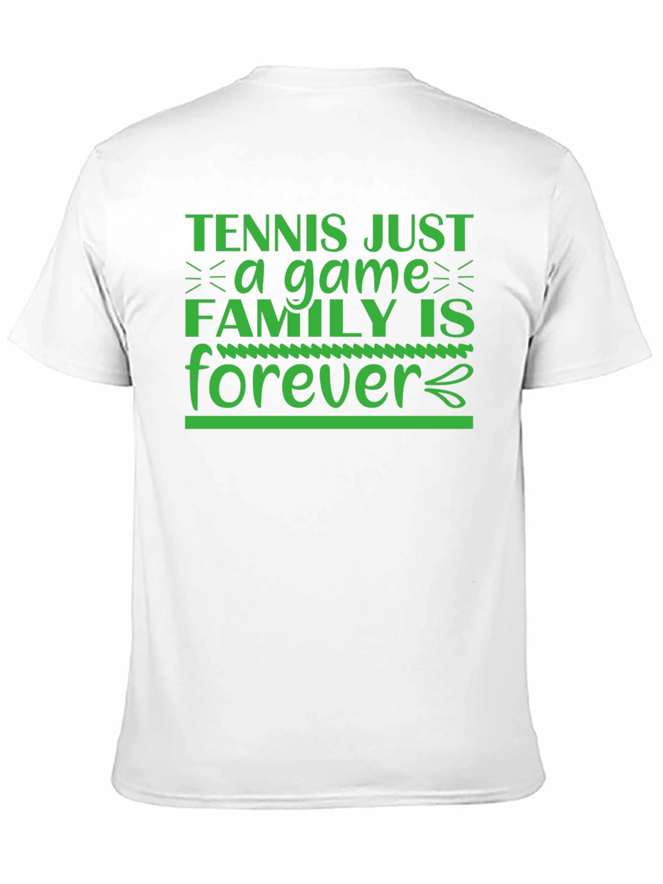 Black Tennis & Family Forever Graphic Tee view 11