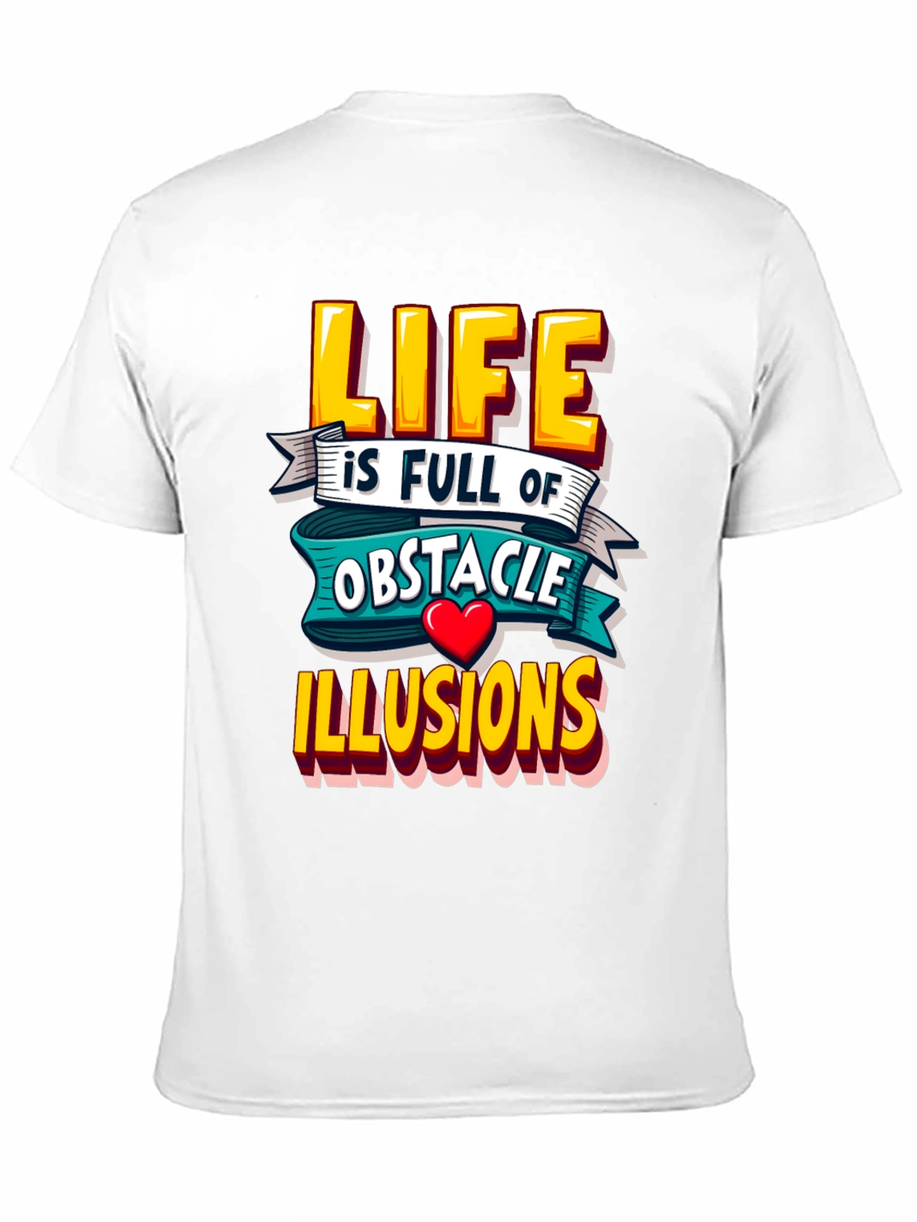 Black Life Obstacle Illusions Graphic Tee view 11