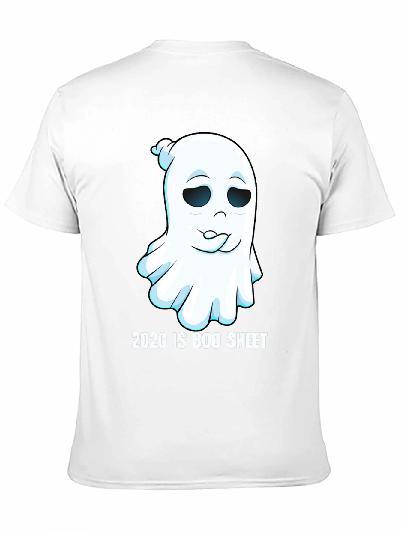 Black 2020 is Boo Sheet Halloween T-Shirt - Men's Black Tee view 11