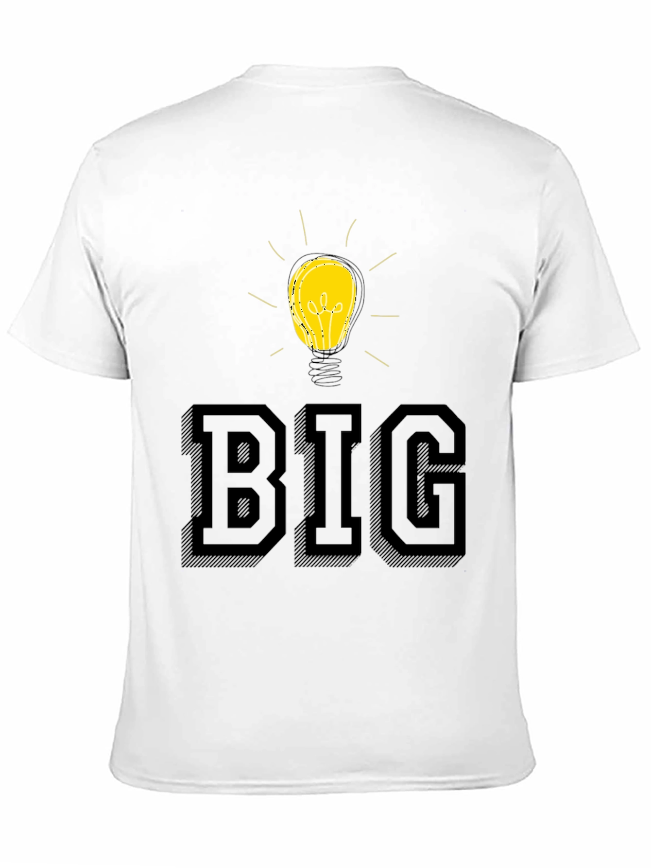 Black Big Idea T-Shirt - Black Cotton Blend view 11